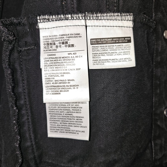 *RARE* APPLE WWDC 2017 x LEVI'S Women's Black Denim Trucker Button Jacket Sz M - Picture 11 of 15